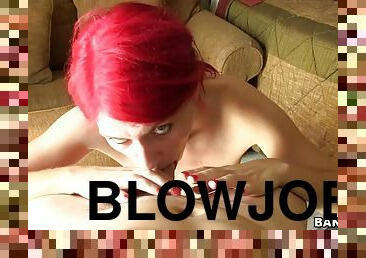 Sexy Redhead Slut Blowjob and Hot Amateur Sex