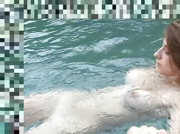 Gorgeous Teen Has Some Sexy Time in a Hot Spring