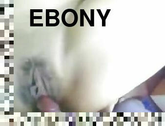 Ebony Girl Riding a Hard Cock in an Amateur Video