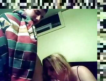 Hot Teen Banging Her Boyfriend in a Homemade Video