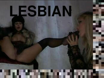 Leather Loving Lesbians Love Strapon Sex