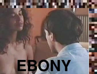 Sexy Ebony Celeb Rae Dawn Chong Shows Her Juicy Rack in a Hot Scene