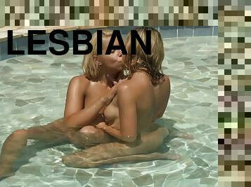 na-zewnątrz, lesbijskie, gwiazda-porno, basen