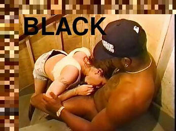 Hardcore interracial fuck with a huge black dong for a dirty whore