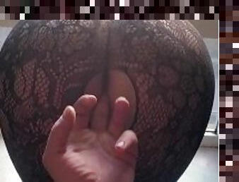 Public Humiliation at Window - Dominator makes Slut scream with harsh fingering