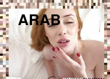 blowjob-seks-dengan-mengisap-penis, arab, berambut-merah