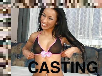 Real home visit casting for german teen