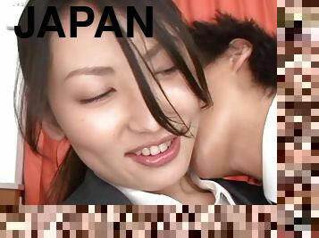 Cute Japanese chick Takako Kitahara moans during passionate fucking