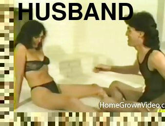 A husband and wife bring home a hung shemale for a threesome