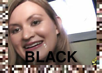 An ugly girl is loving that thick black cock in her mouth