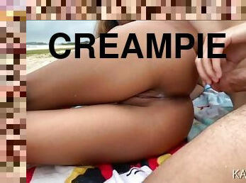 offentlig, amatør, tenåring, hardcore, creampie, strand, pov, ung-18, søt, petite