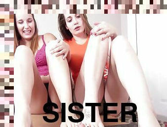 Sisters Foot Gagging