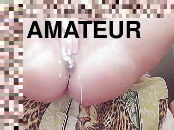 gros-nichons, clito, masturbation, orgasme, amateur, ados, naturel, gode, solo