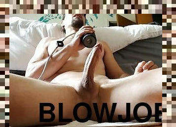 Blowjob machine milking my thick cock until multiple cumshots @proudleaf onlyfans