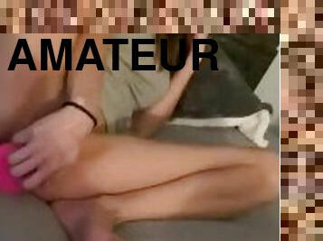 Teen Masturbating and Showing off cute feet