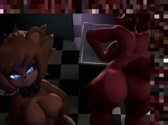 Freddy and foxy having some fun.