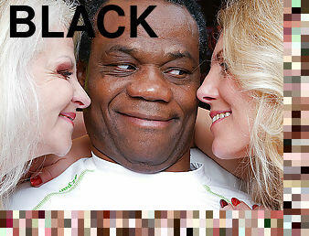 Two Bisexual Housewives Take On A Hard Black Guy - MatureNL
