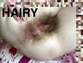Hairy ass fetish closeup video
