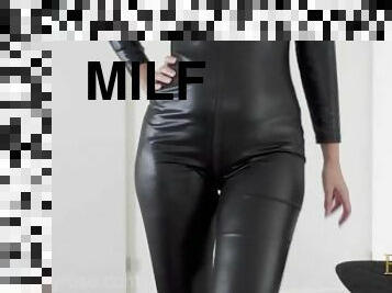 skønheder, milf, bdsm, synsvinkel, blond, fetish, latex, bondage