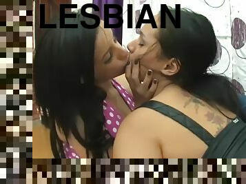 Big tit brazilian deep kissing