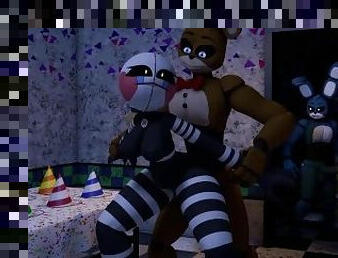 Freddy plays with the puppet (with sound)