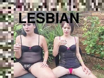Lesbian human ashtrays