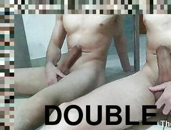 DOUBLE VIEW: Jerking Off in front a Mirror - 18 Years Old