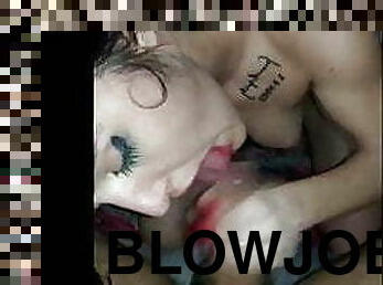 POV Blowjob and Handjob with Explosive Cumshot I Suck him Dr