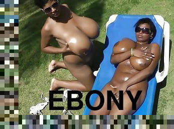 Ebony X 2 Having A Vacation In The Carribean Sea - Sunny Leone