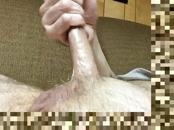 Super slippery handjob intense orgasm