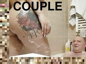 couple take a bath sexy ass and big tits
