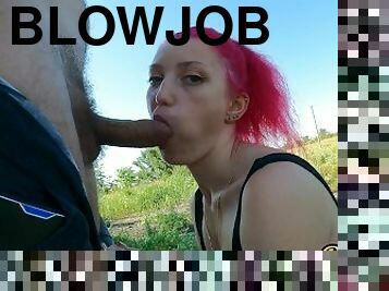 cute little schoolgirl doing blowjob and anal sex gets a lot of cum on face and hair