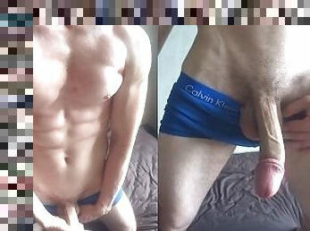 Handsome guy SOLO masturbation