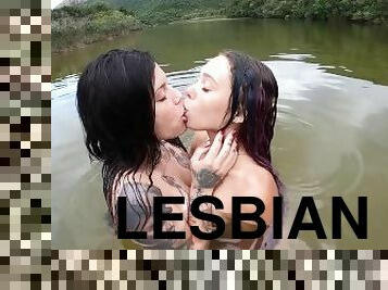 TWO NAUGHTY GIRLS FUCKING ON THE LAKE