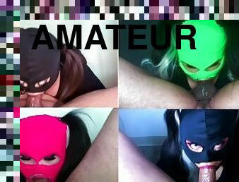 amateur, fellation, ejaculation-sur-le-corps, hardcore, fellation-profonde, compilation, natte, sur-le-visage, fétiche, bâillonnement