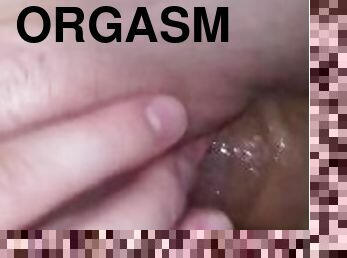 Creamy close up orgasm