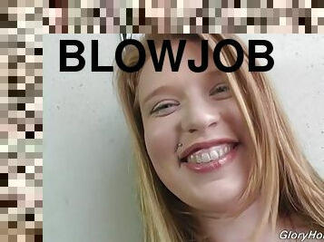 Cute Blonde Giving Deepthroat Blowjob To Black Prick