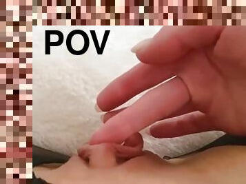 clitóris, masturbação, cona-pussy, pov, molhado