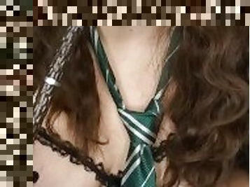 Fat Bbw Slytherin fucks wand cosplay