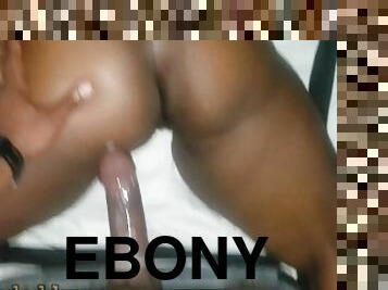 Ebony Thot stuffed with BBC, she wouldn't take it all