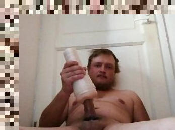 Teen guy fleshlight masturbation