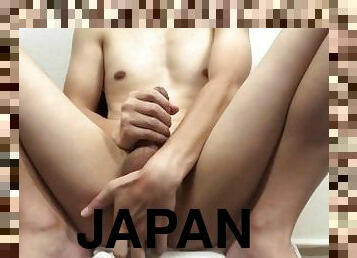 asiatique, masturbation, amateur, anal, énorme-bite, japonais, branlette, solo, bite