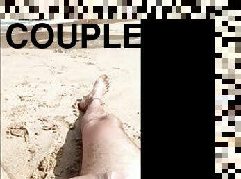 very hot couple on nude beach