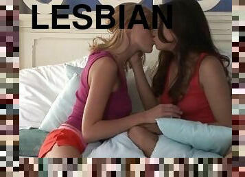 Lesbians Carli Banks And Celeste Star Sharing Toys