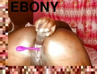 Sexy ebony ???????? DP //toy in ass and pussy (just a PREVIEW)