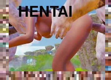 äärimmäiset, hirviö, anaali, valtava-mulkku, kova-seksi, kaksinpeli, pov, hentai, ratsastus, 3d