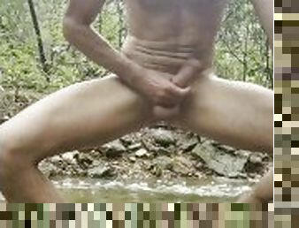 Cam Crest gets caught jerking off on a hiking trail