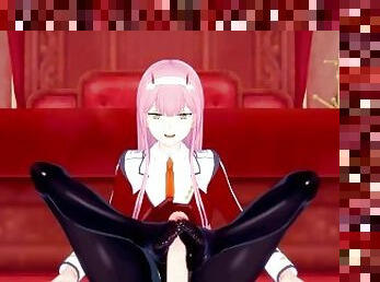 Darling in the FRANXX - Zero Two Footjob and Riding Hentai