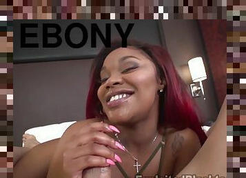 Ebony Teen Loves Riding Daddys Dick in Big Ass Black Porn Video