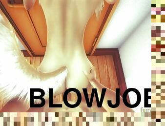 Furry Yaoi - POV 2 Foxes Blowjob and Fucked